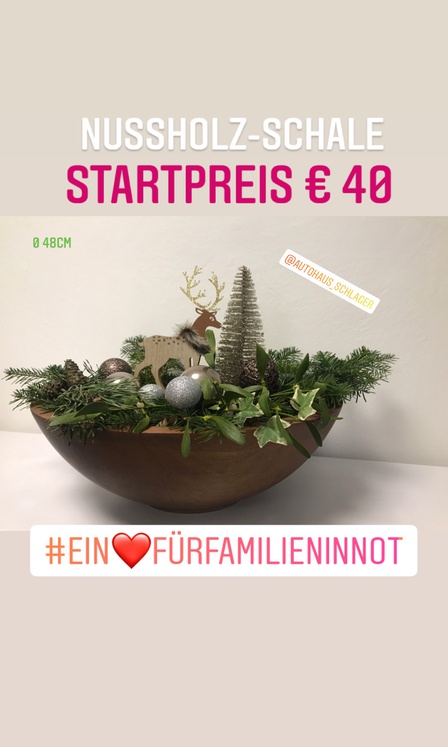 Nussholz-Schale